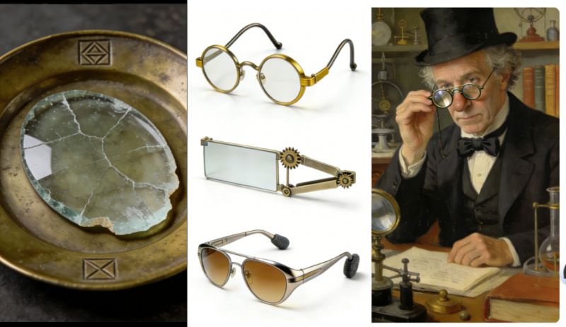Cold Knowledge of Eyeglasses History: From Ancient Crystal Lenses to